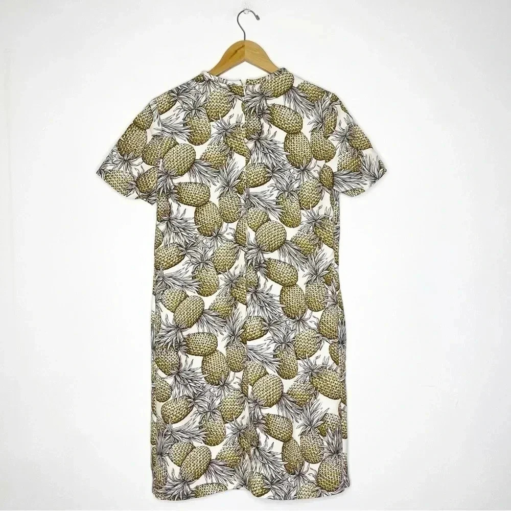 Lyn Devon Audrey Pineapple Print Shift Dress Size… - image 5